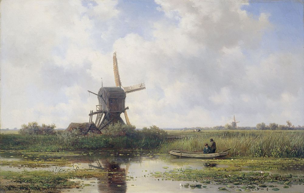 The Gein River, near Abcoude (1870 - 1897) by Willem Roelofs I