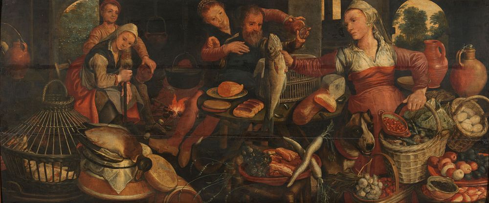Kitchen Scene (1560 - 1565) by Pieter Aertsen