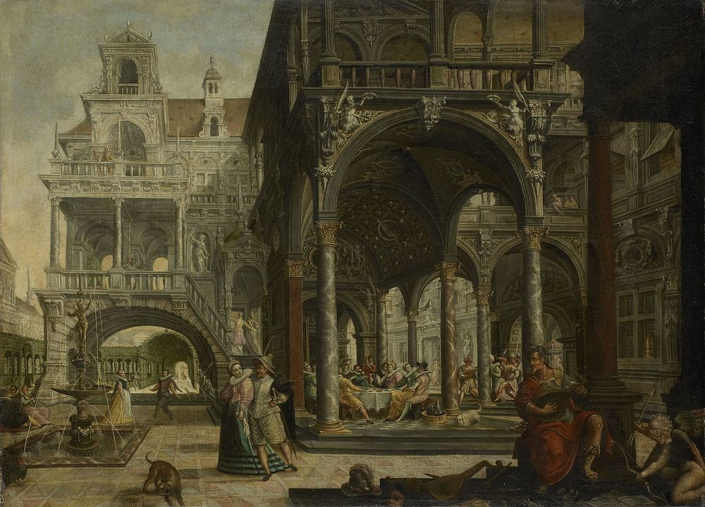 Imaginary Renaissance Palace (1602) by Hendrick Aerts