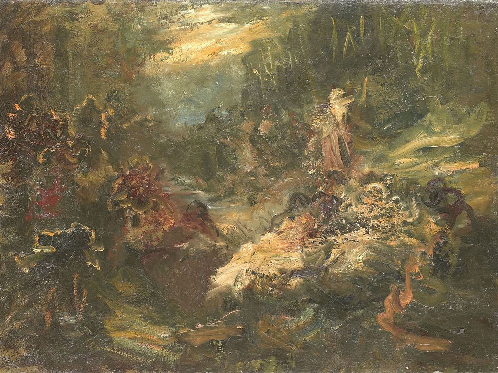 De woudprediker (1880 - 1905) by Jan Zürcher