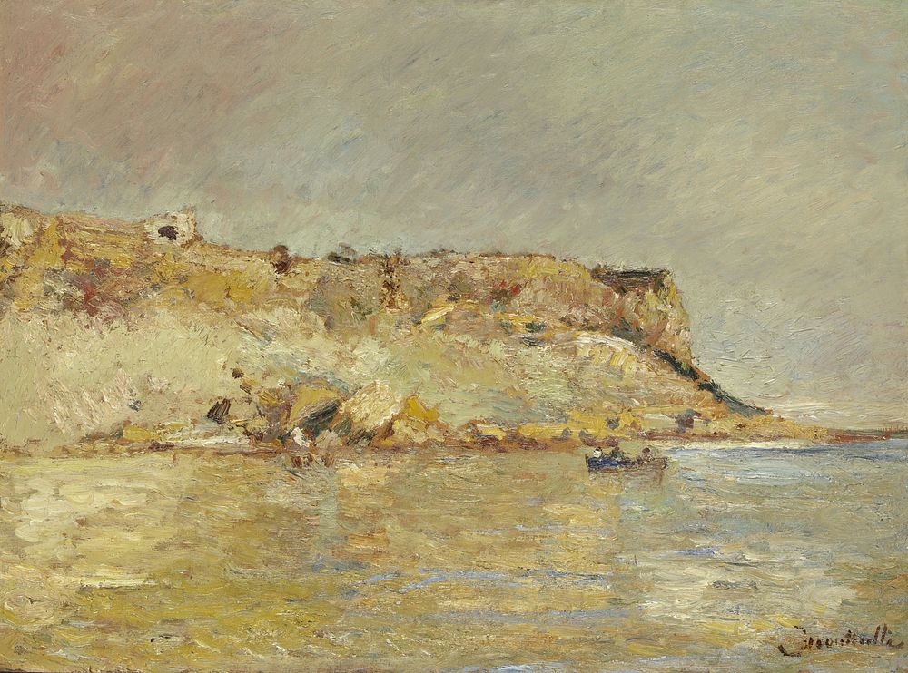 Kustgebergte (1870 - 1880) by Adolphe Joseph Thomas Monticelli