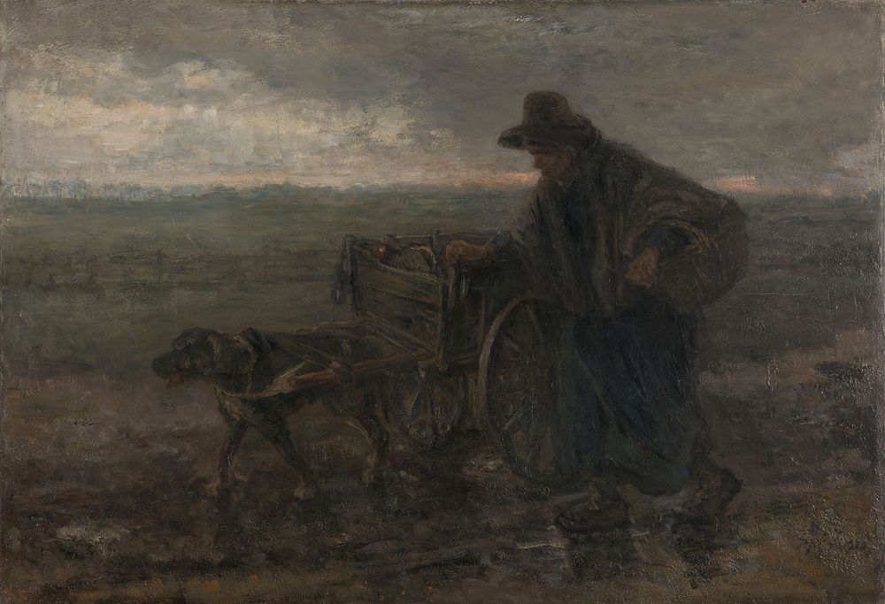 On Country Roads and Fields (1892) by Jozef Israëls
