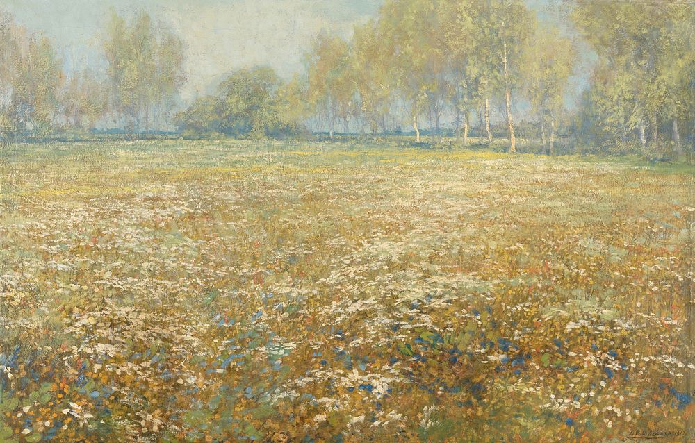 Meadow in Bloom (1913) by Egbert Rubertus Derk Schaap