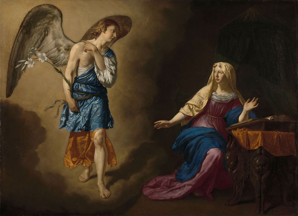 The Annunciation to the Virgin (1667) by Adriaen van de Velde