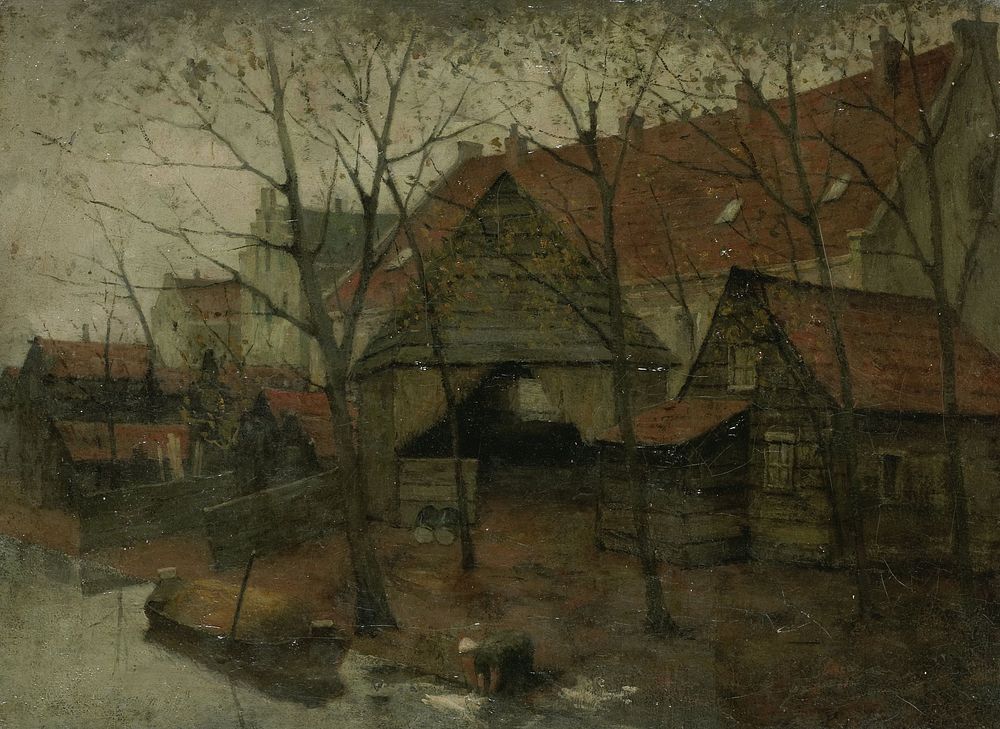 The Vinkenbuurt near Amsterdam (1885 - 1900) by Eduard Karsen