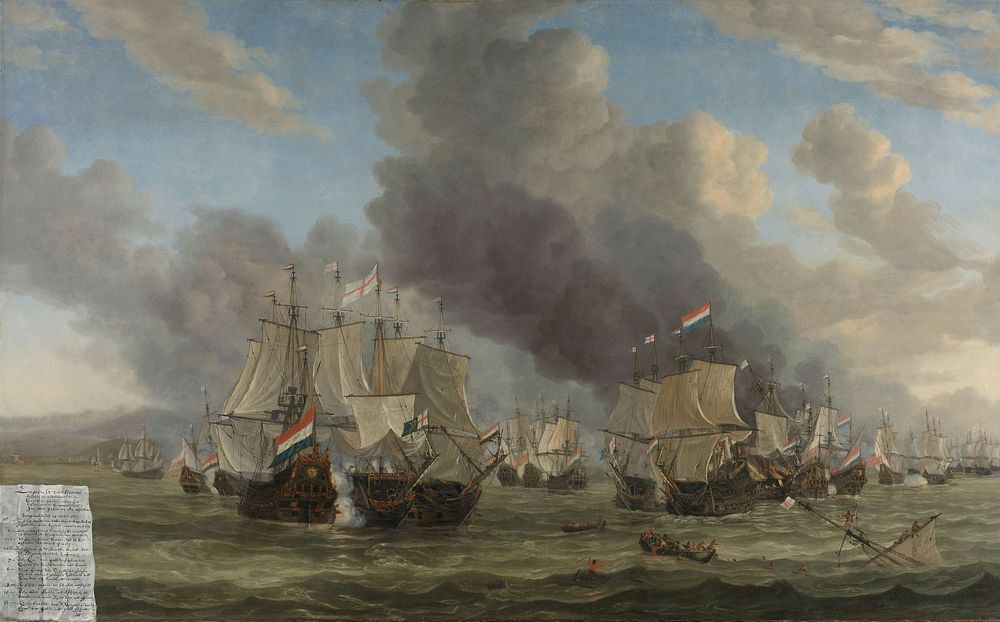 The Battle of Livorno (1653 - 1664) by Reinier Nooms