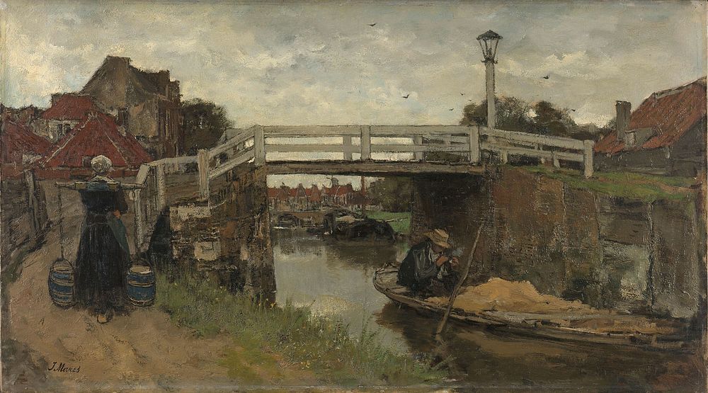 The Bridge (c. 1879) by Jacob Maris