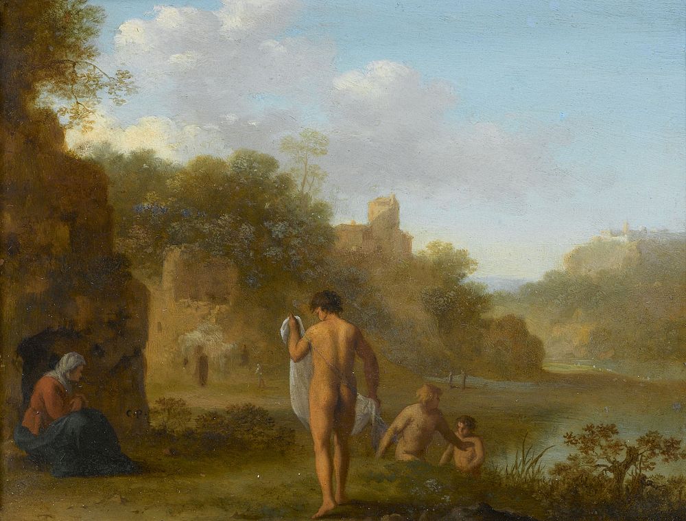 Bathing Men (after c. 1646) by Cornelis van Poelenburch