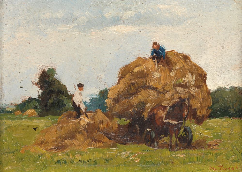 Hay Wagon (1885 - 1931) by Willem de Zwart