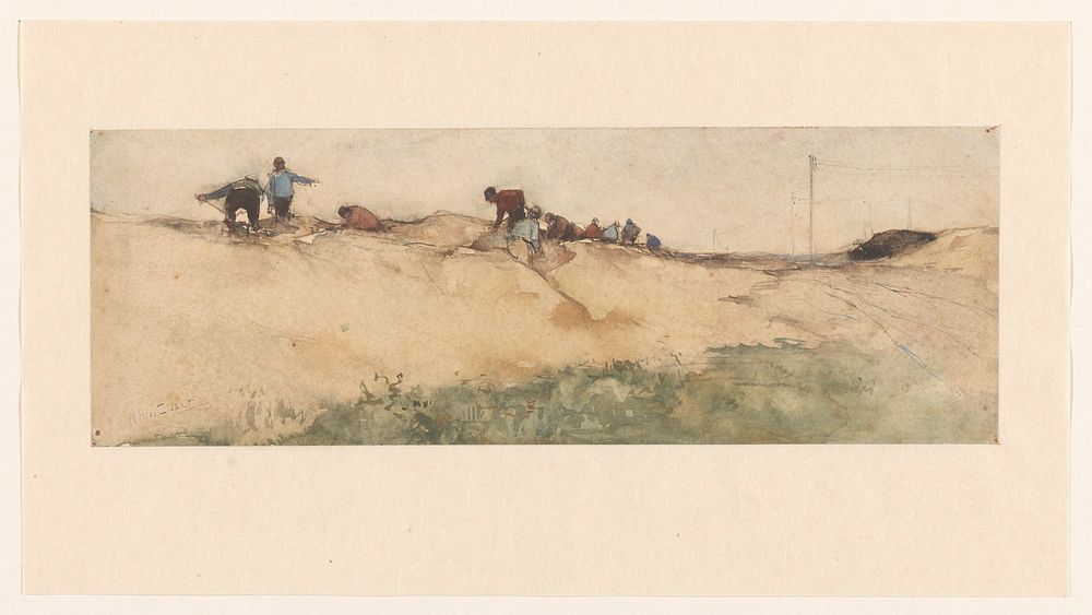 De zanderij (1872 - 1931) by Willem de Zwart