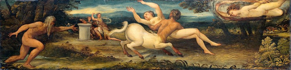 Nessus and Deianira (1540 - 1560) by Lambert Sustris and Schiavone