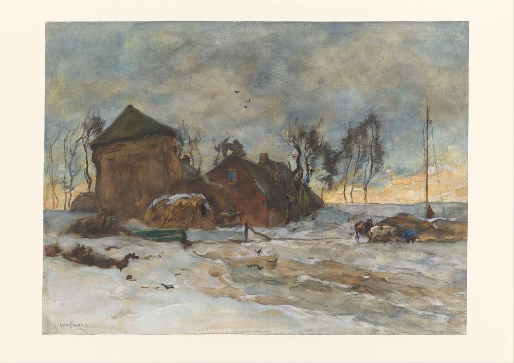 Winterlandschap (1872 - 1931) by Willem de Zwart