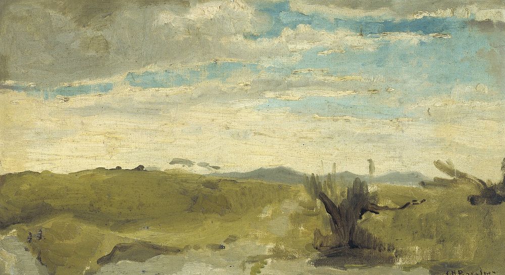View in the Dunes near Dekkersduin, The Hague (c. 1875 - c. 1885) by George Hendrik Breitner
