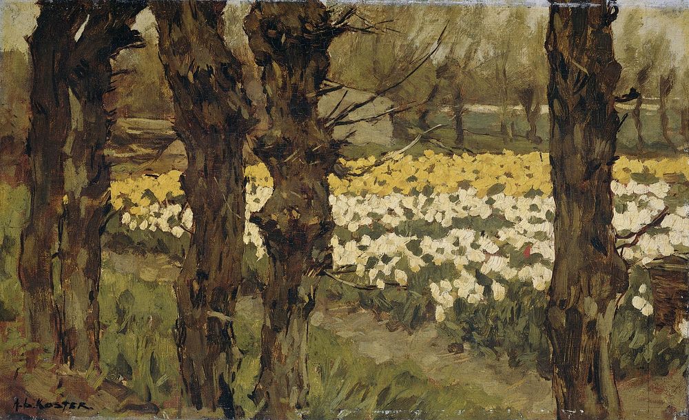 Tulip Fields (1880 - 1937) by Anton L Koster