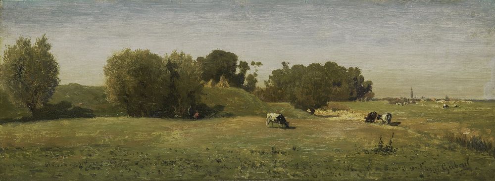 Landscape near Abcoude (1860 - 1870) by Paul Joseph Constantin Gabriël