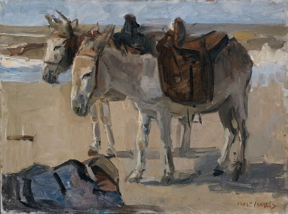 Two Donkeys (1897 - 1901) by Isaac Israels