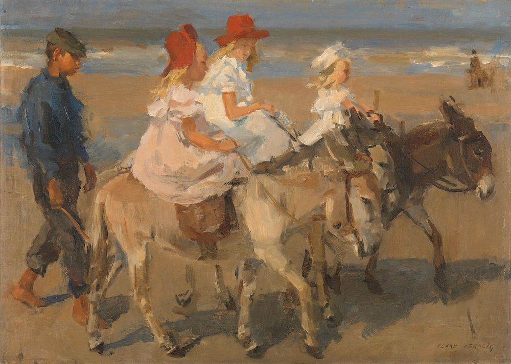 Donkey Rides on the Beach (c. 1890 - c. 1901) by Isaac Israels