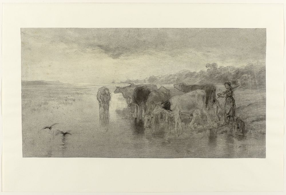 Zonsondergang (1844 - 1910) by Willem Maris