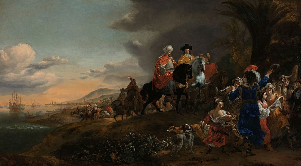 The Dutch Ambassador on his Way to Isfahan (1653 - 1659) by Jan Baptist Weenix