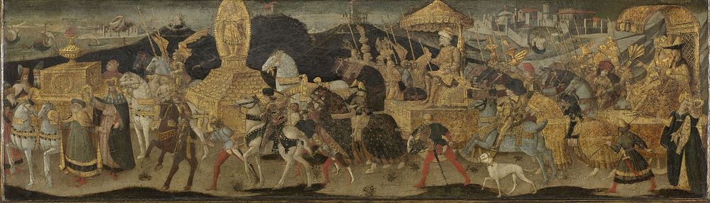 Darius Marching to the Battle of Issus (c. 1450 - c. 1455) by Apollonio di Giovanni