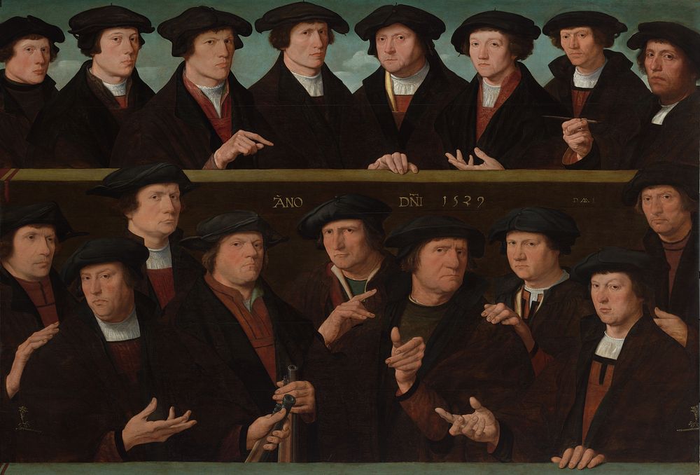 A Group of Guardsmen, 1529 (1529) by Dirck Jacobsz