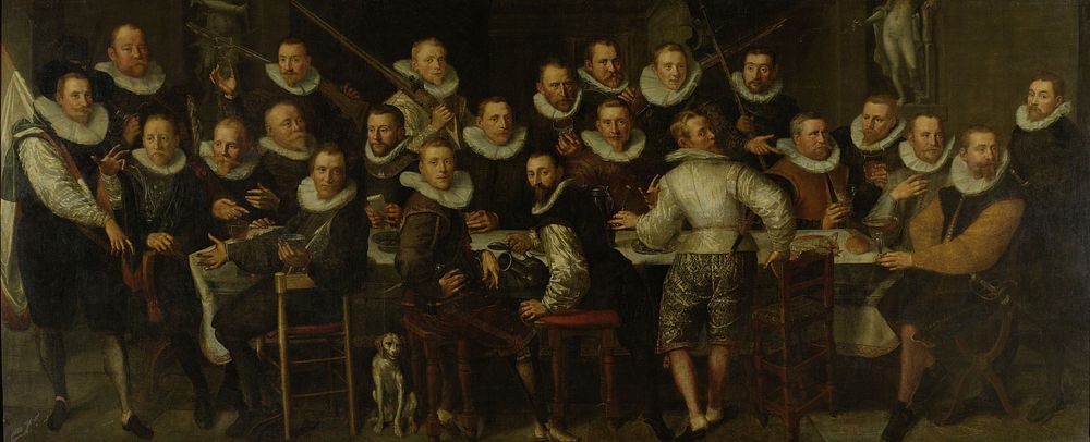 The Company of Captain Gillis Jansz Valckenier and Lieutenant Pieter Jacobsz Bas, Amsterdam, 1599 (1599) by Pieter Isaacsz