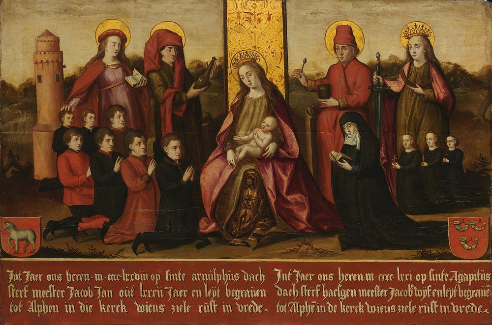 Memorial Panel for Jacob Jan van Assendelft  and his Wife Haesgen van Outshoorn (after c. 1500) by anonymous