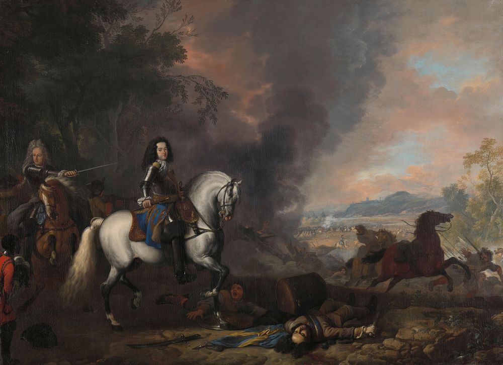 Henry Casimir II, Prince of Nassau-Dietz, in a Battle (1692) by Jan van Huchtenburg