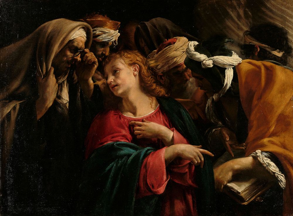 Christ among the Doctors (c. 1609) by Orazio Borgianni