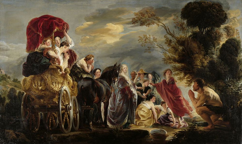 The Meeting of Odysseus and Nausicaa (c. 1630 - c. 1640) by Jacques Jordaens