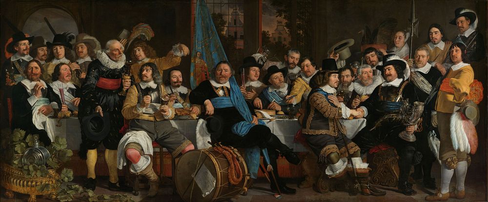 Banquet at the Crossbowmen’s Guild in Celebration of the Treaty of Münster (1648) by Bartholomeus van der Helst