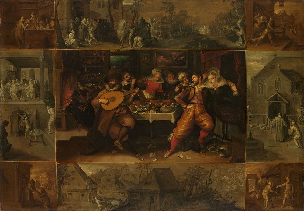 The Parable of the Prodigal Son (c. 1610 - c. 1620) by Frans Francken II and Hieronymus Francken II