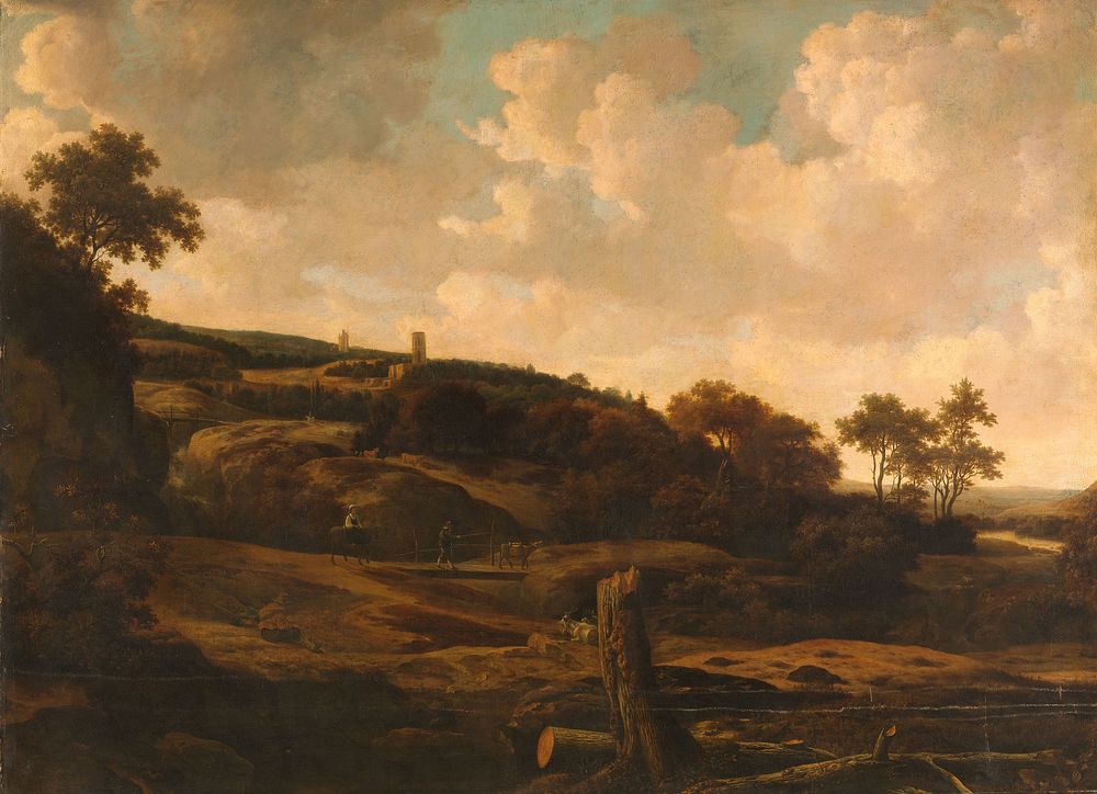 Mountainous Landscape with a Ruin (c. 1650 - 1669) by Joris van der Haagen