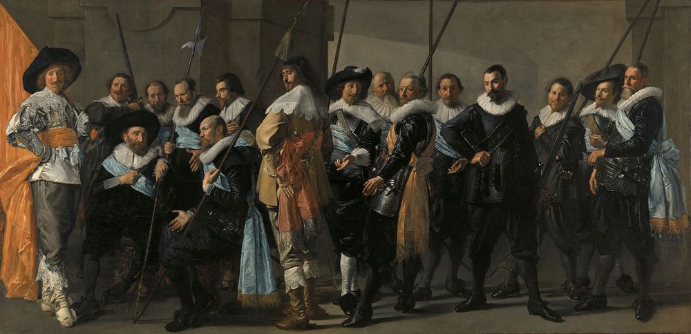 Militia Company of District XI under the Command of Captain Reynier Reael, Known as ‘The Meagre Company’ (1637) by Frans…