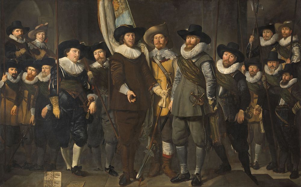 Officers and Other Civic Guardsmen of the IIIrd District of Amsterdam, under the Command of Captain Allaert Cloeck and…