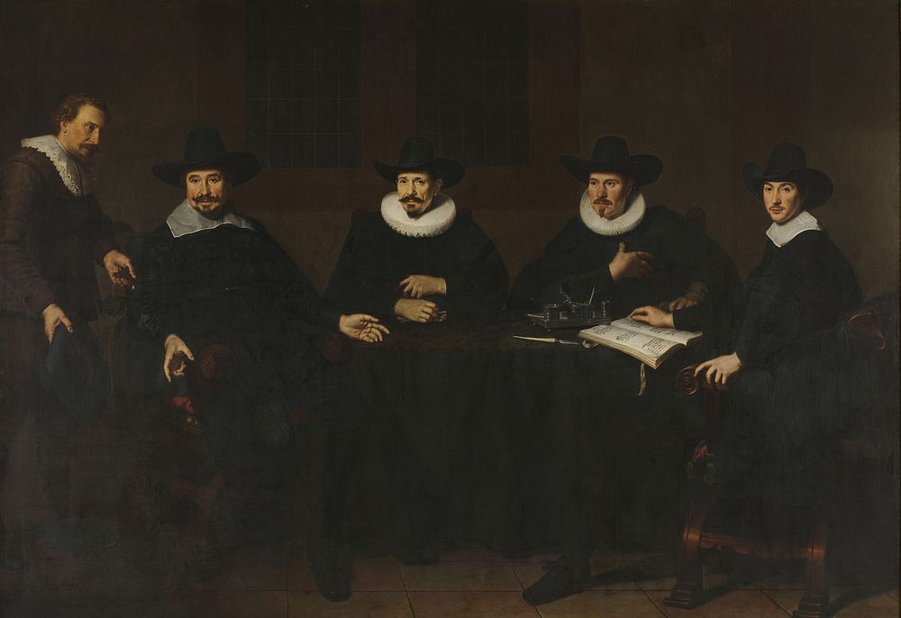 De hoofdlieden van de Saainering te Amsterdam, 1643 (1643) by Dirck Dircksz van Santvoort