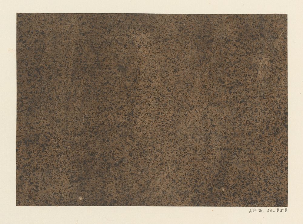 Zwart gespikkeld bruin papier (1750 - 1900) by anonymous