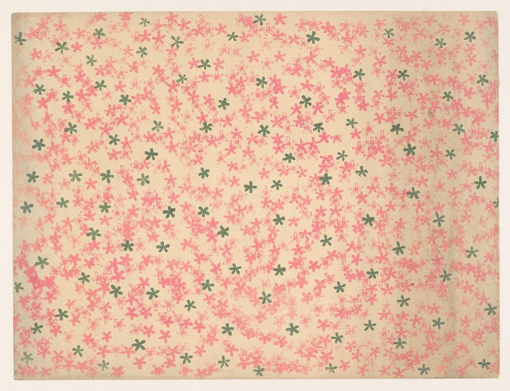 Strooipatroon van bloemen (1860 - 1930) by anonymous