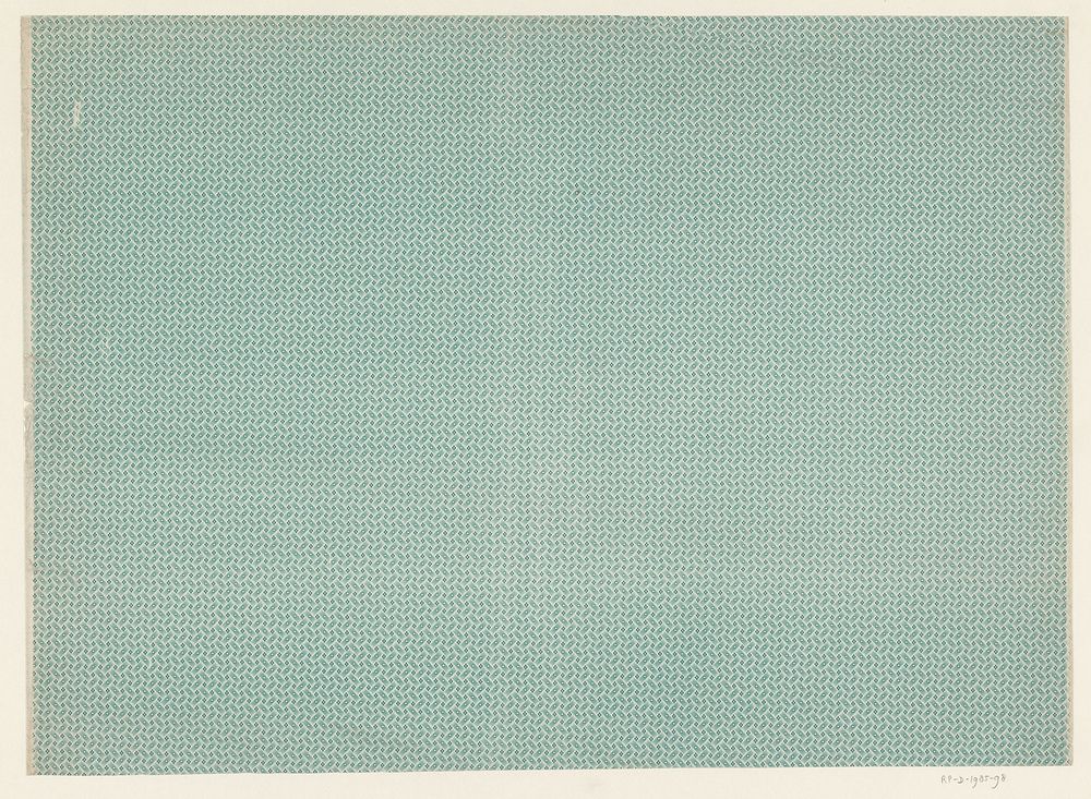 Blad met regelmatig gevlochten patroon (1880 - 1950) by anonymous