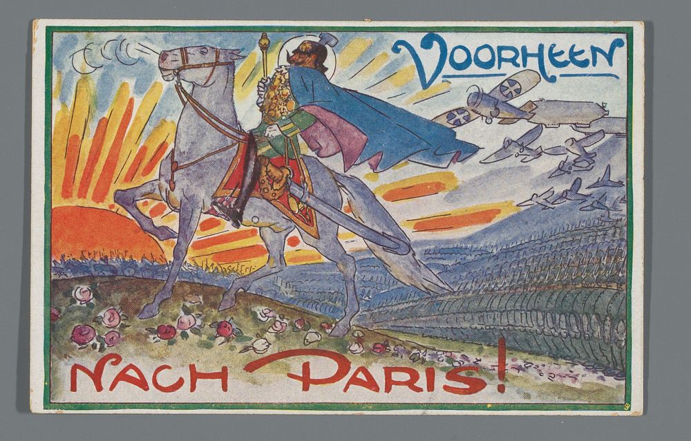 Voorheen. Nach Paris! (c. 1918) by anonymous and Leo Gestel