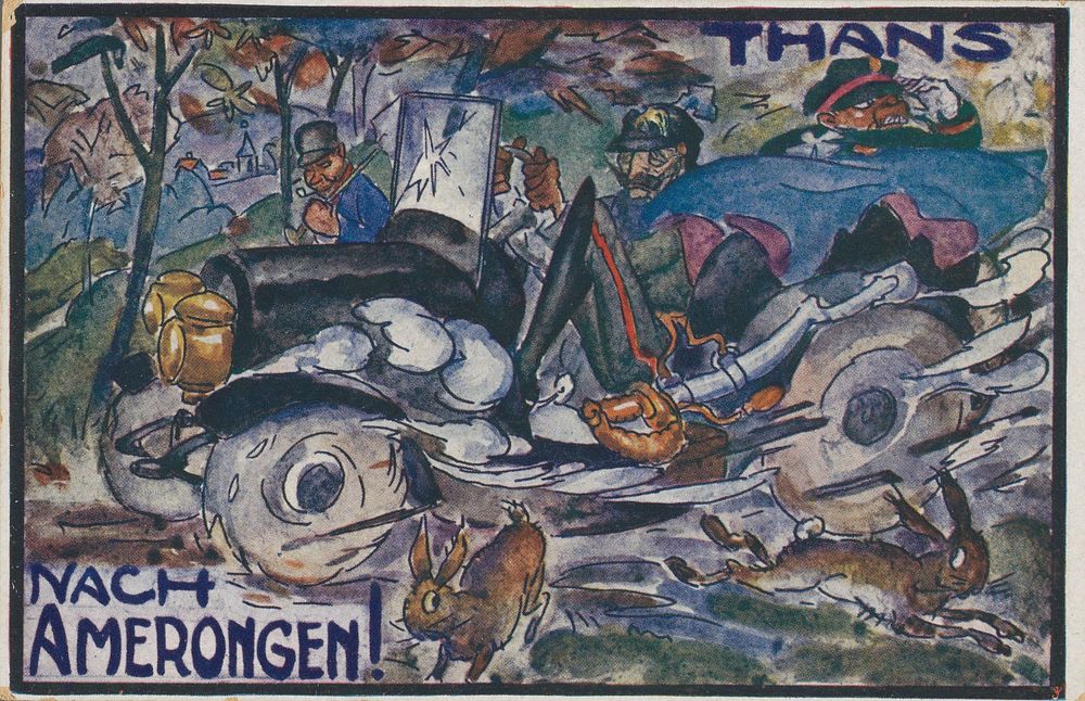 Thans. Nach Amerongen! (c. 1918) by anonymous and Leo Gestel