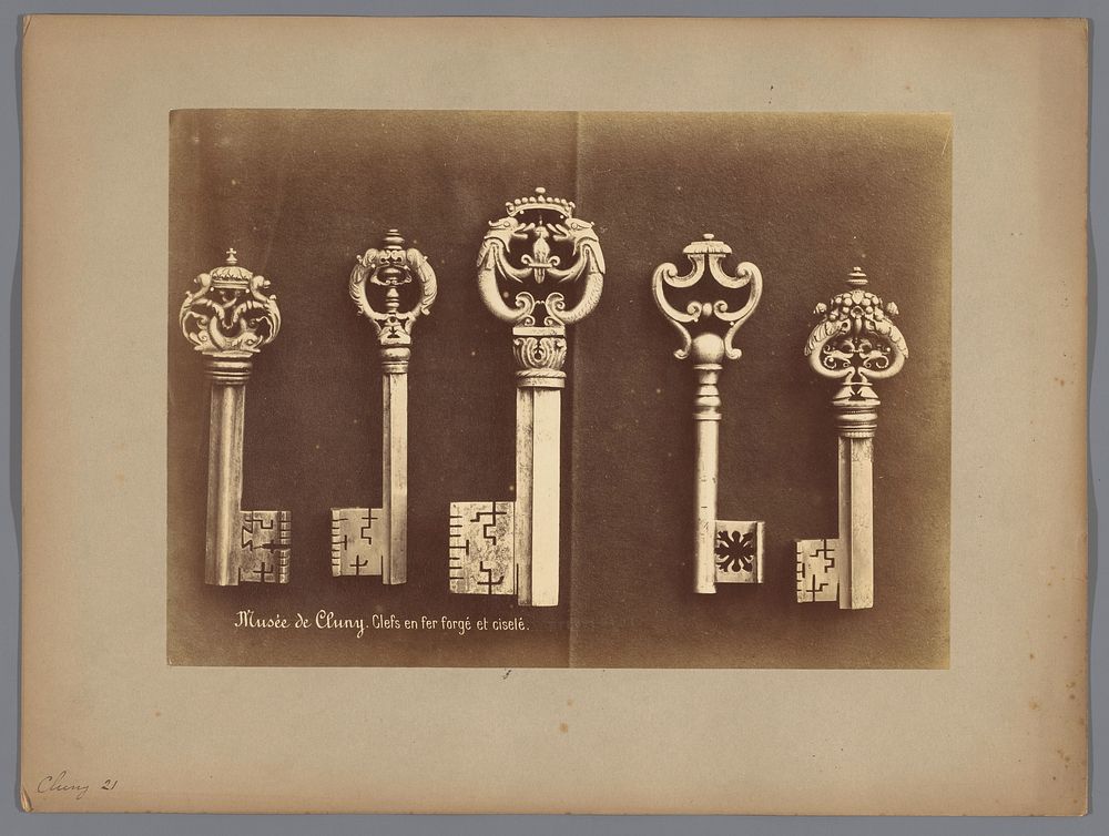 Ijzeren versierde sleutels (1850 - 1900) by Séraphin Médéric Mieusement