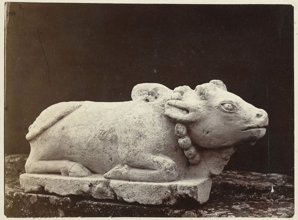 Nandi, the vehicle of Shiva. Dieng Plateau , Wonosobo district , Central Java province , 8th - 9th century (1864) by Isidore…
