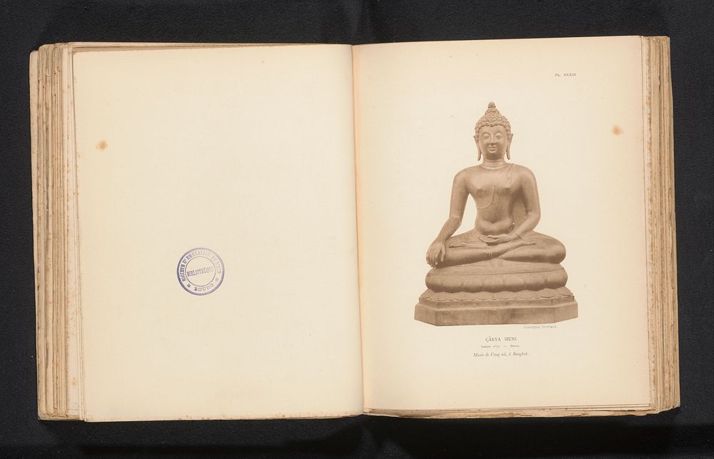 Sculptuur van Boeddha (c. 1890 - in or before 1895) by Michel Berthaud