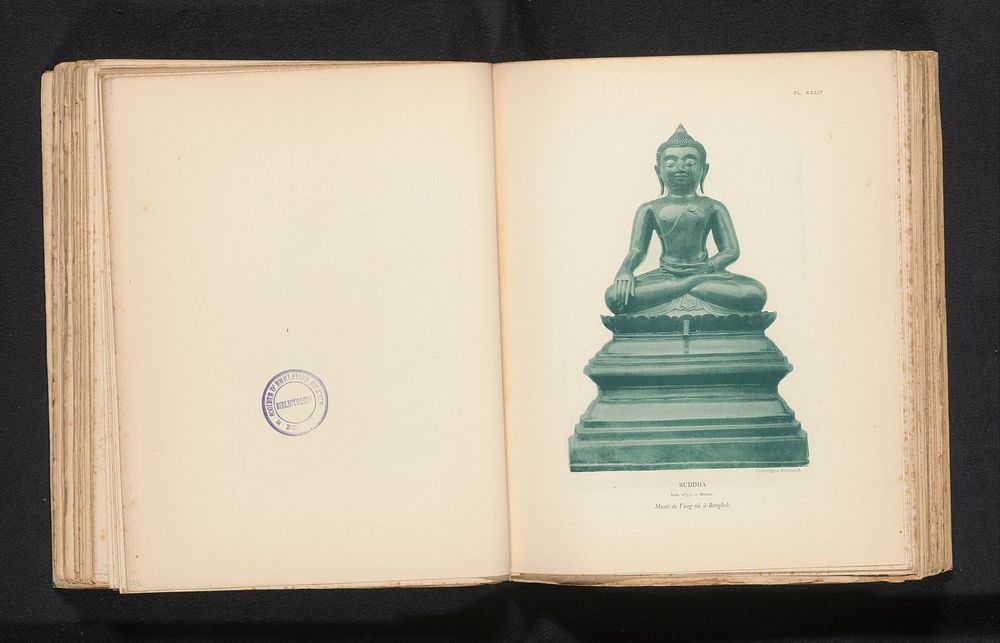 Sculptuur van Boeddha (c. 1890 - in or before 1895) by Michel Berthaud