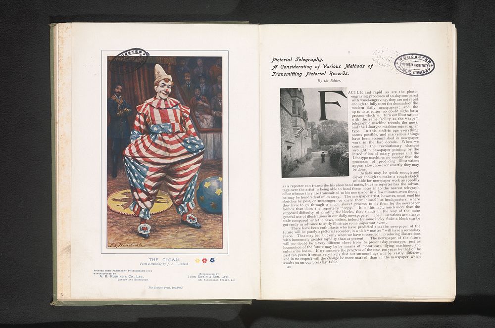 Reproductie van het schilderij The Clown door John L. Wimbush (c. 1893 - in or before 1898) by John Swain and Son, John L…