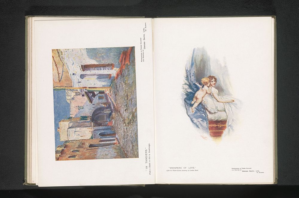 Reproductie van een aquarel van een engel die een bezoek brengt aan een vrouw in bed (c. 1893 - in or before 1898) by Orford…