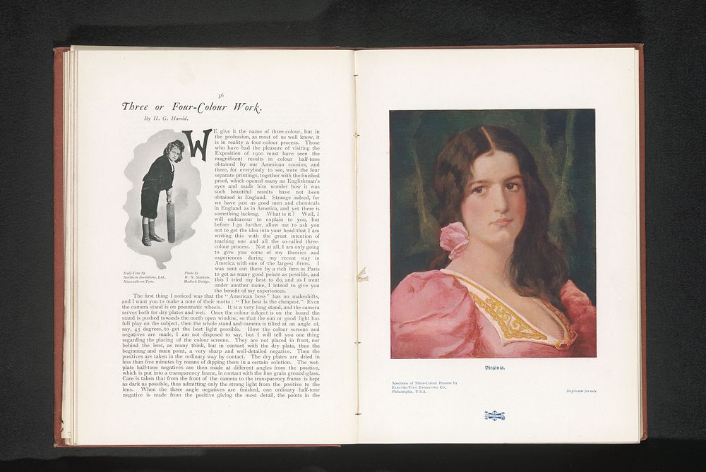 Reproductie van een portret van een onbekende vrouw (c. 1895 - in or before 1900) by Electro Tint Engraving Co, anonymous…