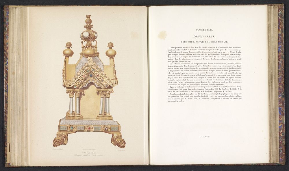 Reliekhouder (c. 1859 - in or before 1864) by Daumont, Berthier, Alexis Nicolas Noël and Joseph Rose Lemercier