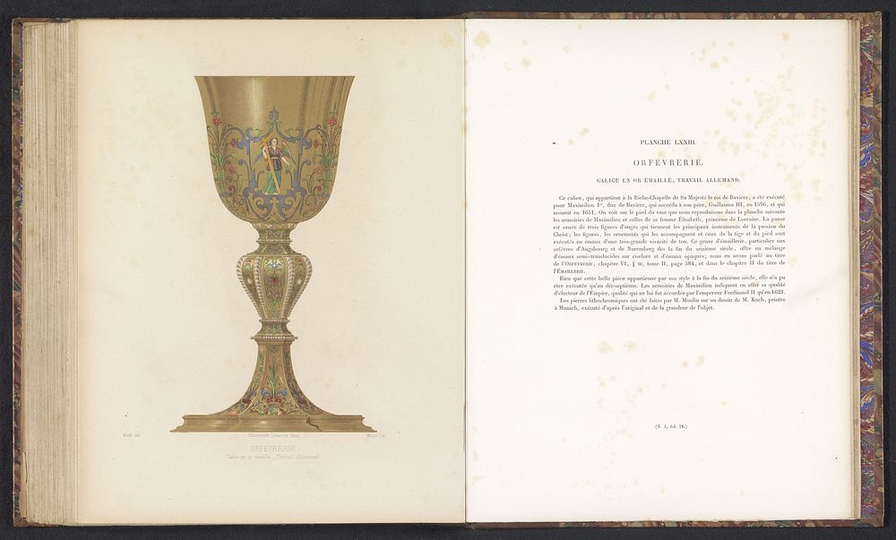 Gouden kelk (c. 1859 - in or before 1864) by Moulin, J C Koch and Joseph Rose Lemercier